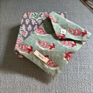 Chan Luu Linen Pouch with Light Blue Paisley Jewelry Box -New